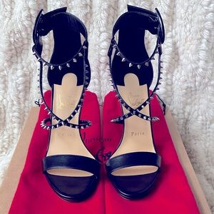 Authentic Christian Louboutin Choca Lux 120mm, size 37.5.